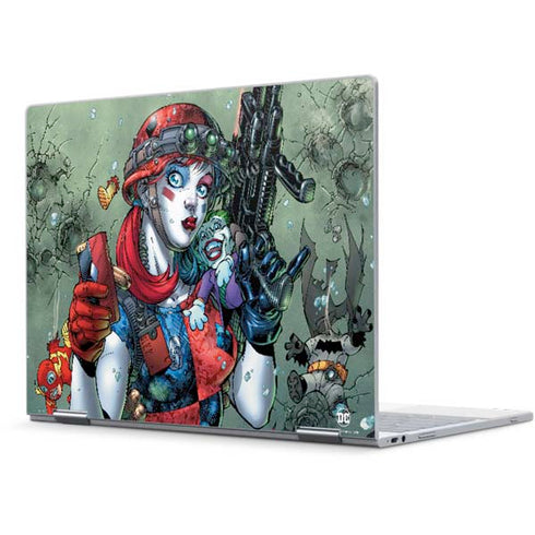 DC Comics Harley Quinn Little Black Book Cover#47 New 52 Art by Jim Lee Pixelbook Skin